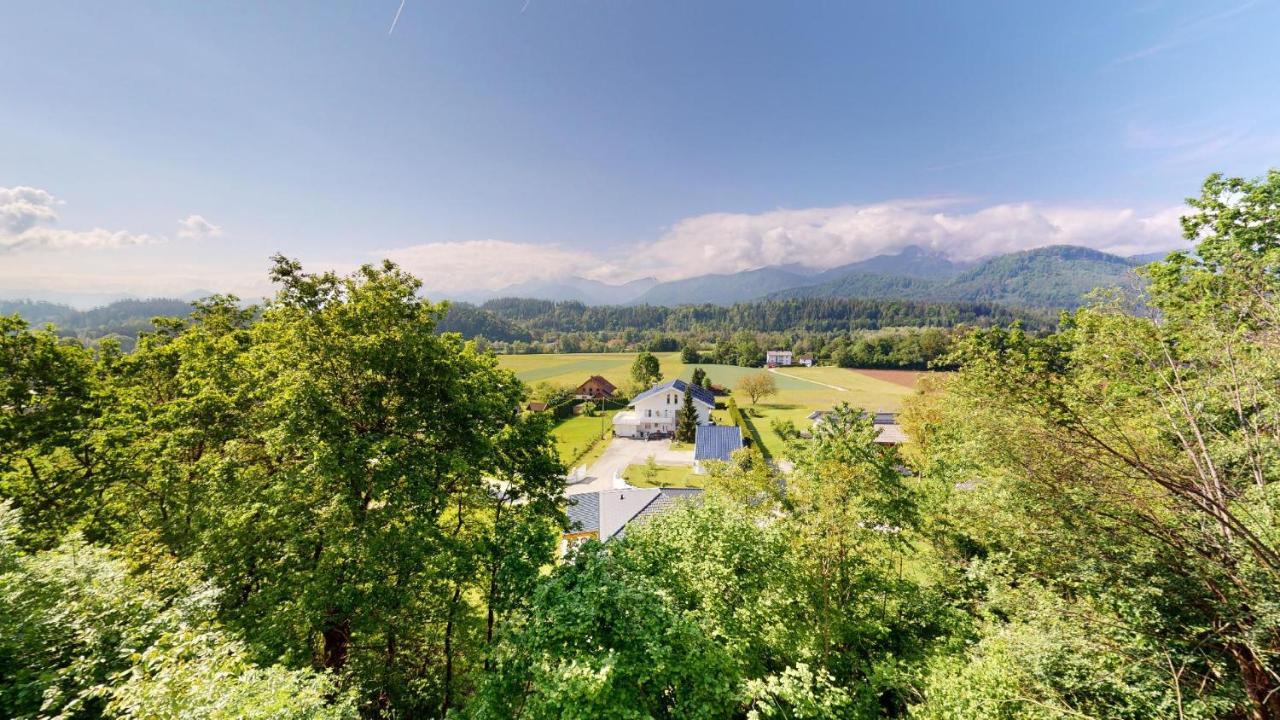 Modernes Ferienhaus Mit Panoramablick Rosegg Dış mekan fotoğraf