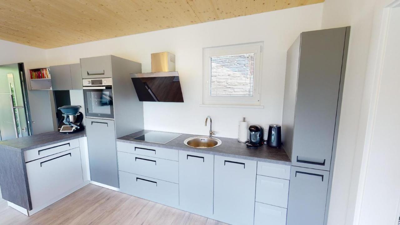 Modernes Ferienhaus Mit Panoramablick Rosegg Dış mekan fotoğraf